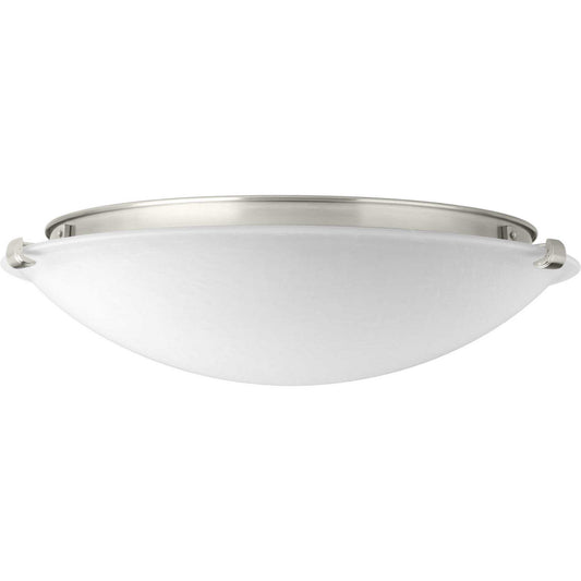 Linen Dome LED LED Flush Mount in Brushed Nickel