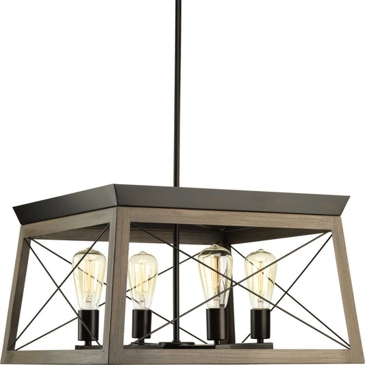 Briarwood Four Light Chandelier in Antique Bronze