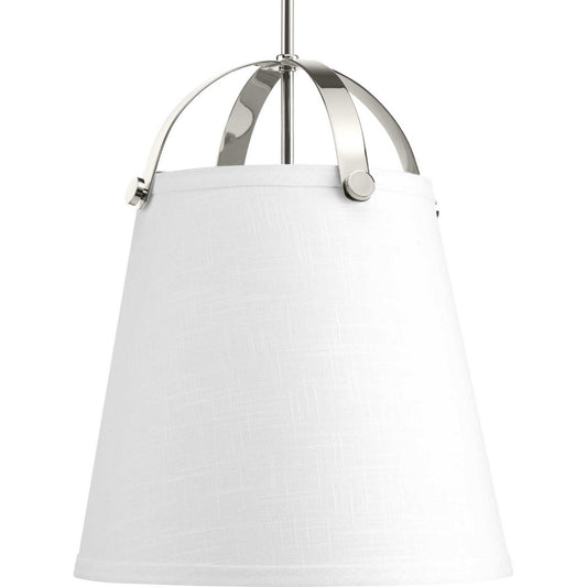 Galley Two light Pendant in Polished Nickel