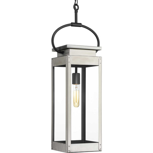 Union Square One Light Hanging Lantern in Stainless Steel