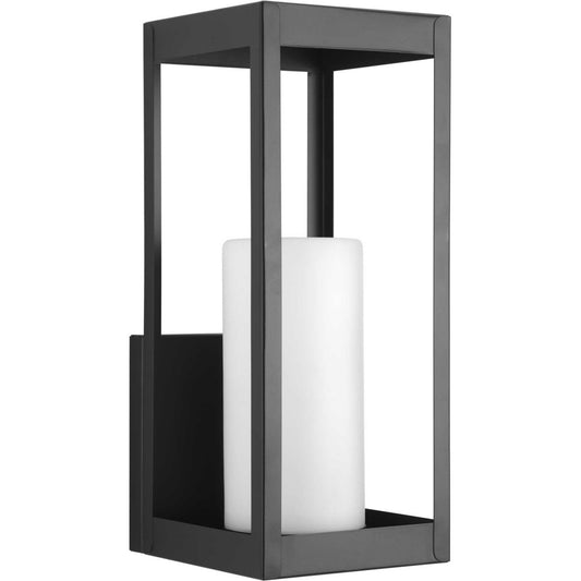 Patewood One Light Wall Lantern in Black