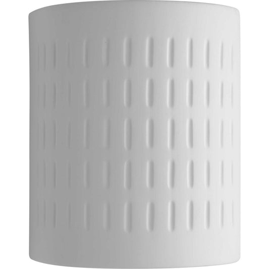 Ceramic Sconce One Light Wall Lantern in White