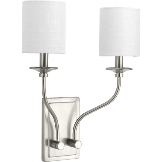 Bonita Two Light Wall Sconce in Brushed Nickel