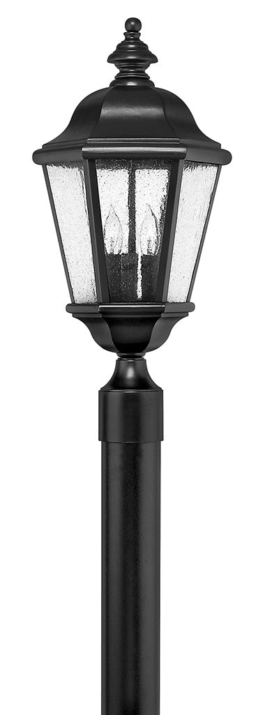 Edgewater LED Post Top or Pier Mount Lantern in Black
