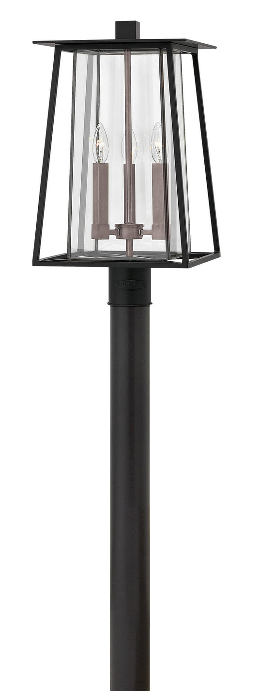 Walker LED Post Top or Pier Mount Lantern in Black
