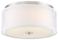 Studio 5 Three Light Flush Mount in Polished Nickel