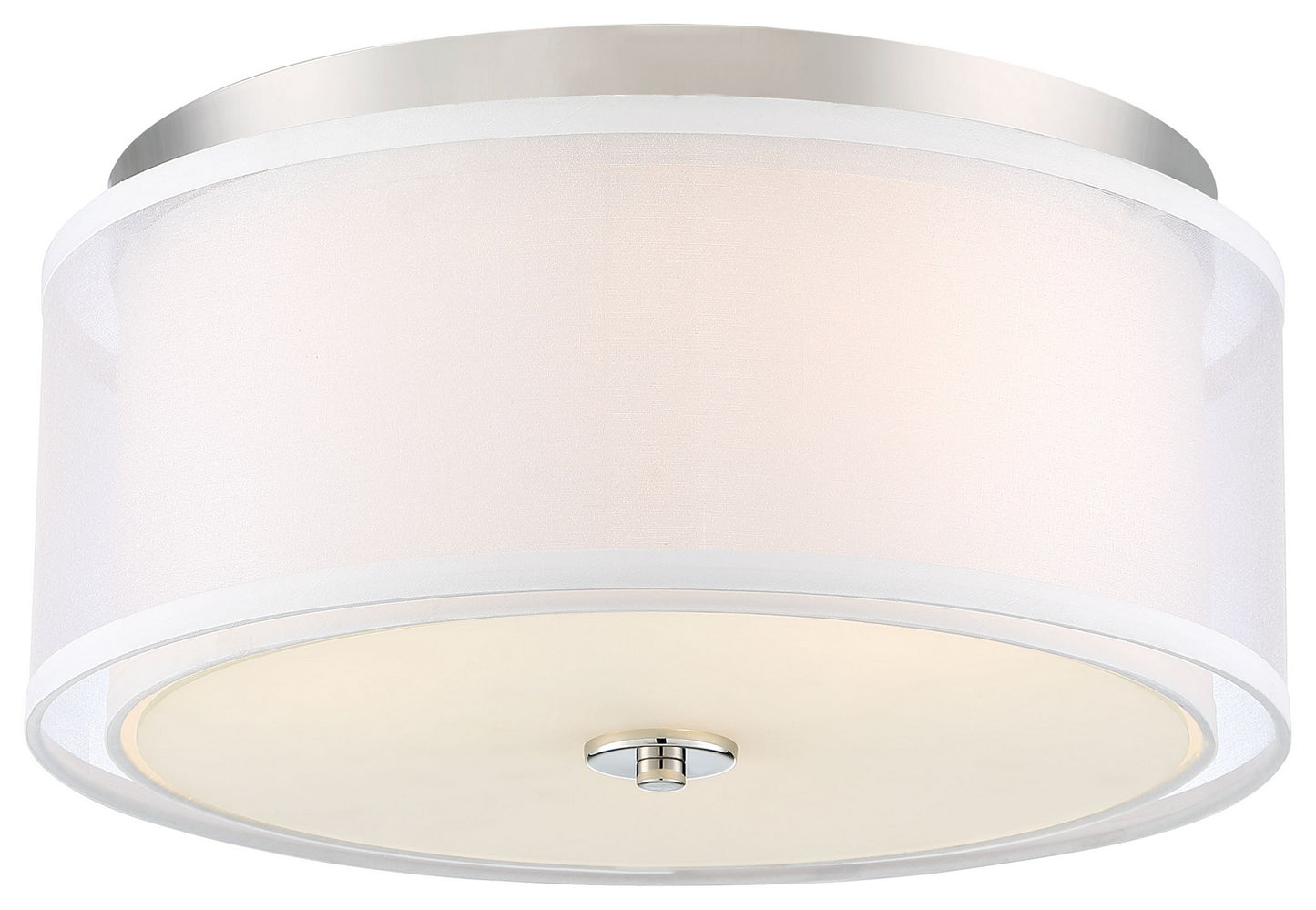 Studio 5 Three Light Flush Mount in Polished Nickel