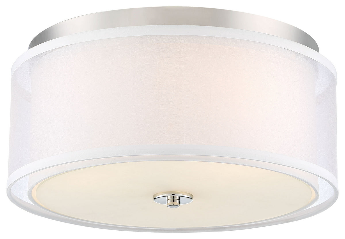 Studio 5 Three Light Flush Mount in Polished Nickel