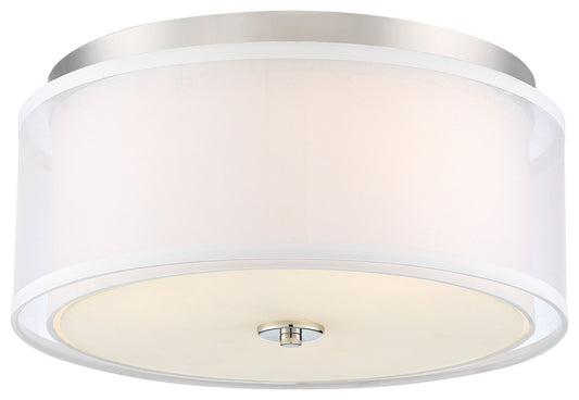 Studio 5 Three Light Flush Mount in Polished Nickel