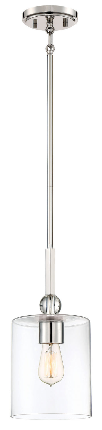 Studio 5 One Light Mini Pendant in Polished Nickel