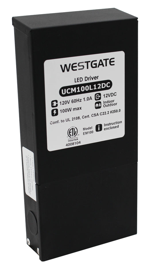Westgate - UCM-100L-12DC - Transformer - Black