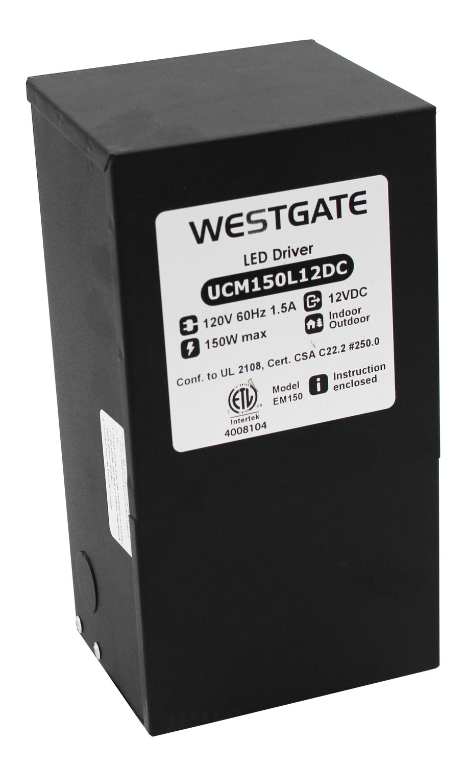 Westgate - UCM-150L-12DC - Transformer - Black