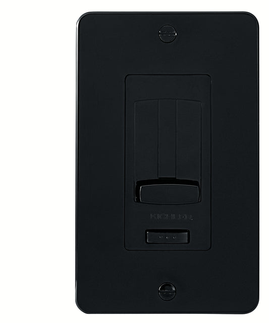 Under Cabinet Accessories LED Driver + Dimmer Trim in Black Material (Not Painted)