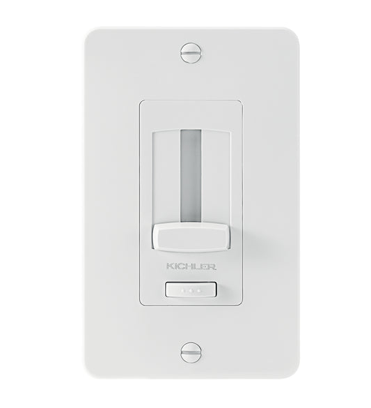 Under Cabinet Accessories LED Driver + Dimmer Trim in White Material (Not Painted)