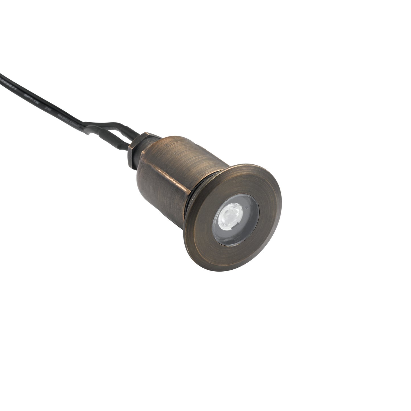One Light Recessed in Centennial Brass