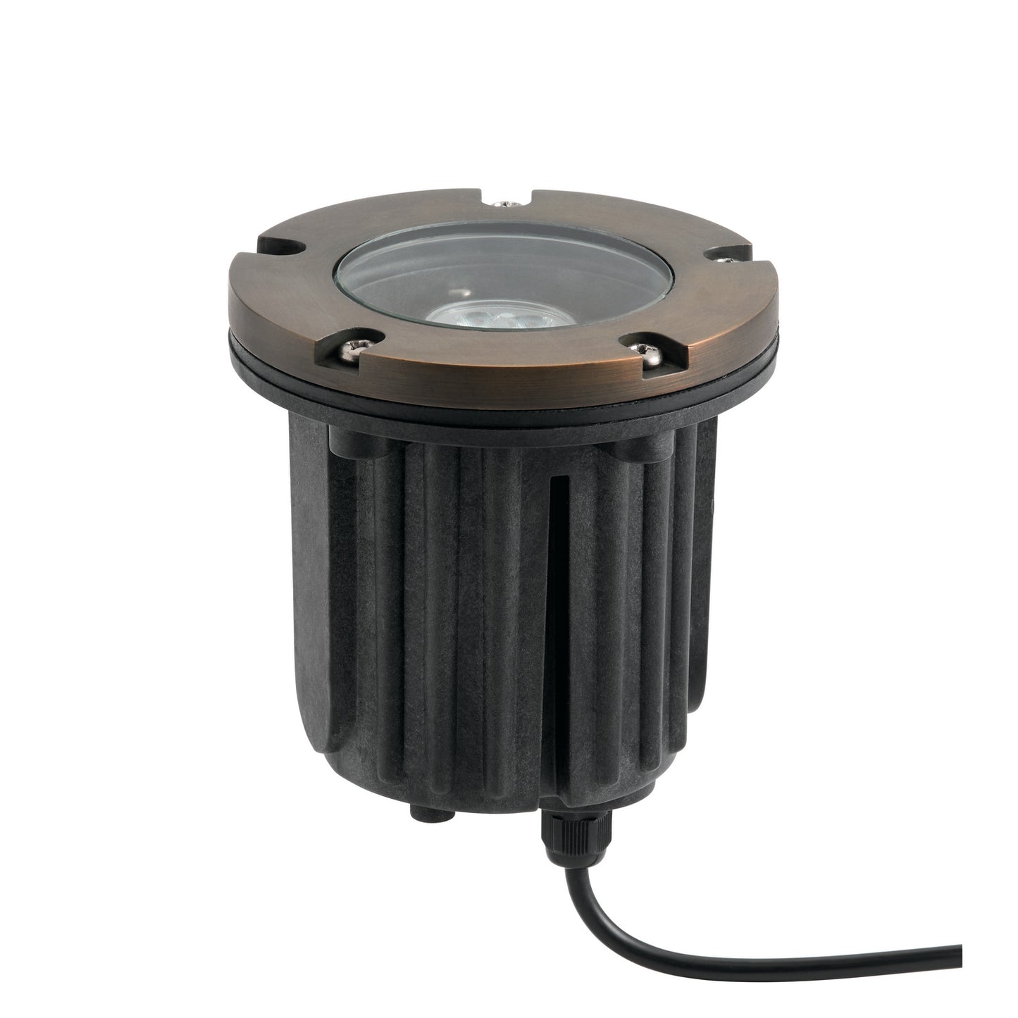 One Light Inground in Centennial Brass
