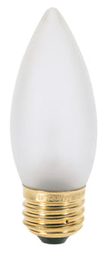 (4-Pack) Satco A3634 25W Incandescent B11 Torpedo Bulb, E26 Base, 2700K, 200 Lumens, Frost