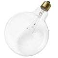 (4-Pack) Satco S3010 25W Incandescent G40 Globe Bulb, E26 Base, 2700K, 120 Lumens, Clear