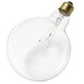 (4-Pack) Satco S3012 60W Incandescent G40 Globe Bulb, E26 Base, 2700K, 580 Lumens, Clear