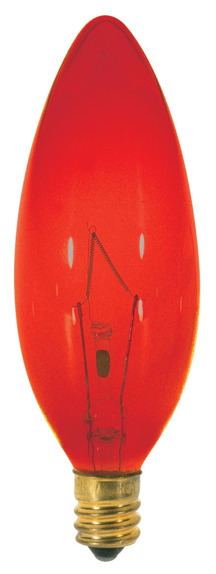 (4-Pack) Light Bulb in Transparent Red