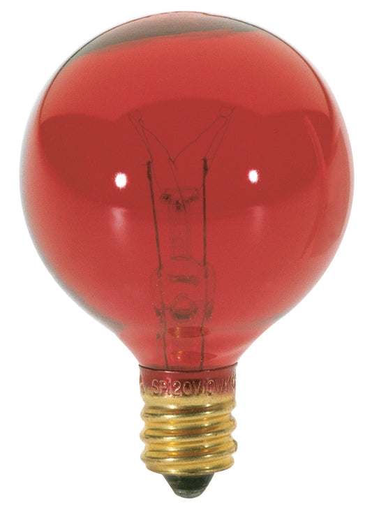 (4-Pack) Light Bulb in Transparent Red