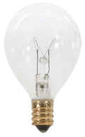 (4-Pack) Satco S3844 10 Watt G12 1/2 Pear Incandescent, Clear, 1500 Average rated hours, 60 Lumens, Candelabra base, 120 Volt