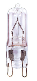 (4-Pack) Satco S4621 35W Halogen T4 Tubular Bulb, G9 Base, 2900K, 400 Lumens, Clear