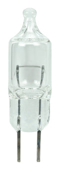 (4-Pack) Satco S7157 8W T2.5 Tubular Bulb, G4 Base, 1 Lumens, Clear