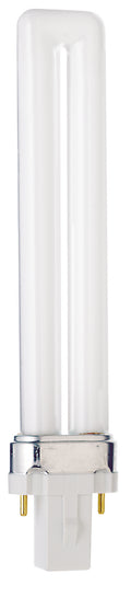 (4-Pack) Satco S8308 9W CFL T4 Tubular Bulb, G23 Base, 4100K, 580 Lumens, White
