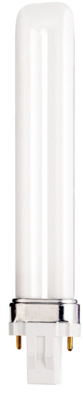 (4-Pack) Satco S8311 13W CFL T4 Tubular Bulb, GX23 Base, 3500K, 800 Lumens, White