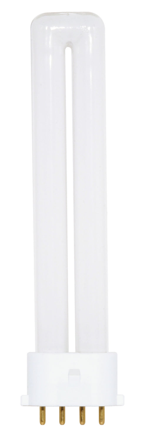 Satco 9W T4 CFL – 2G7 base, 580 lumens, 4100K Cool White (S8365)