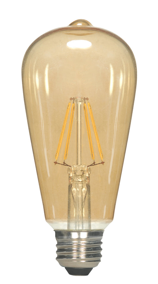(4-Pack) Light Bulb in Transparent Amber