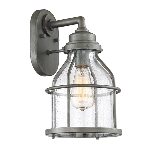 Brensten One Light Wall Lantern in Weathered Iron
