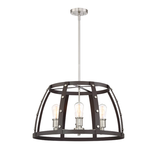 Presidio Six Light Chandelier in Rustique
