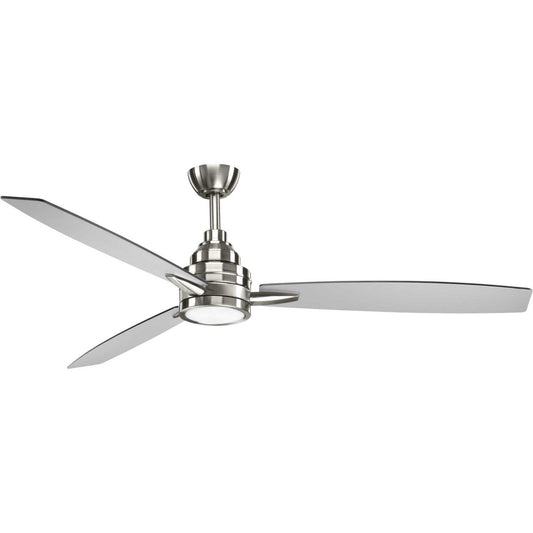 Progress Lighting - P2554-0930K - 60" Ceiling Fan - Gaze - Brushed Nickel