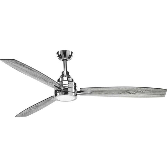 Progress Lighting - P2554-1530K - 60" Ceiling Fan - Gaze - Polished Chrome