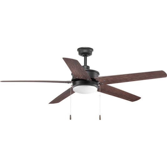 Progress Lighting - P2574-8030K - 60" Ceiling Fan - Whirl - Forged Black
