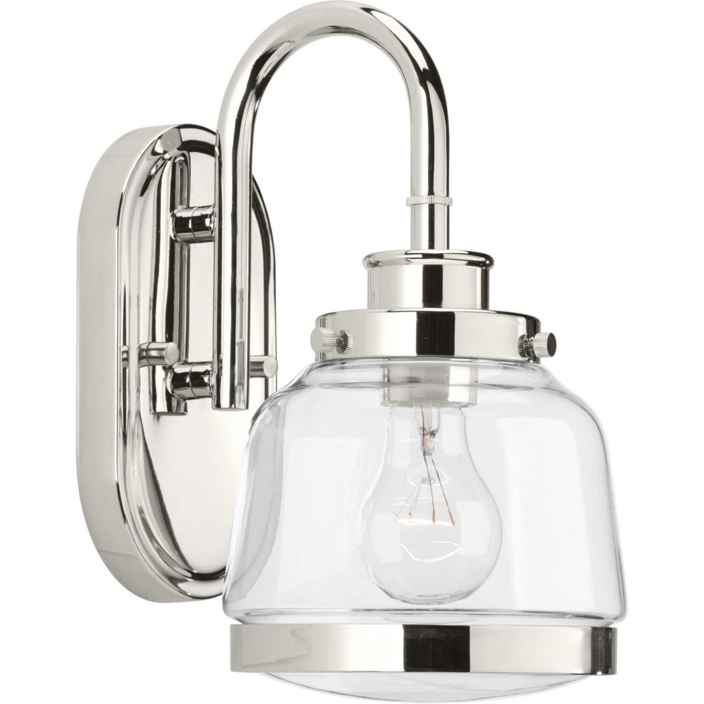 Judson One Light Bath in Polished Nickel