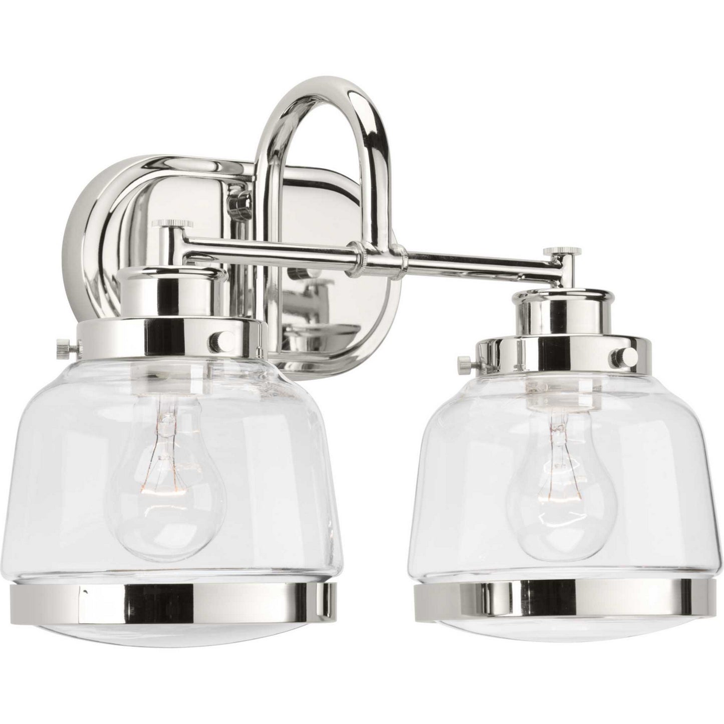 Judson Two Light Bath in Polished Nickel