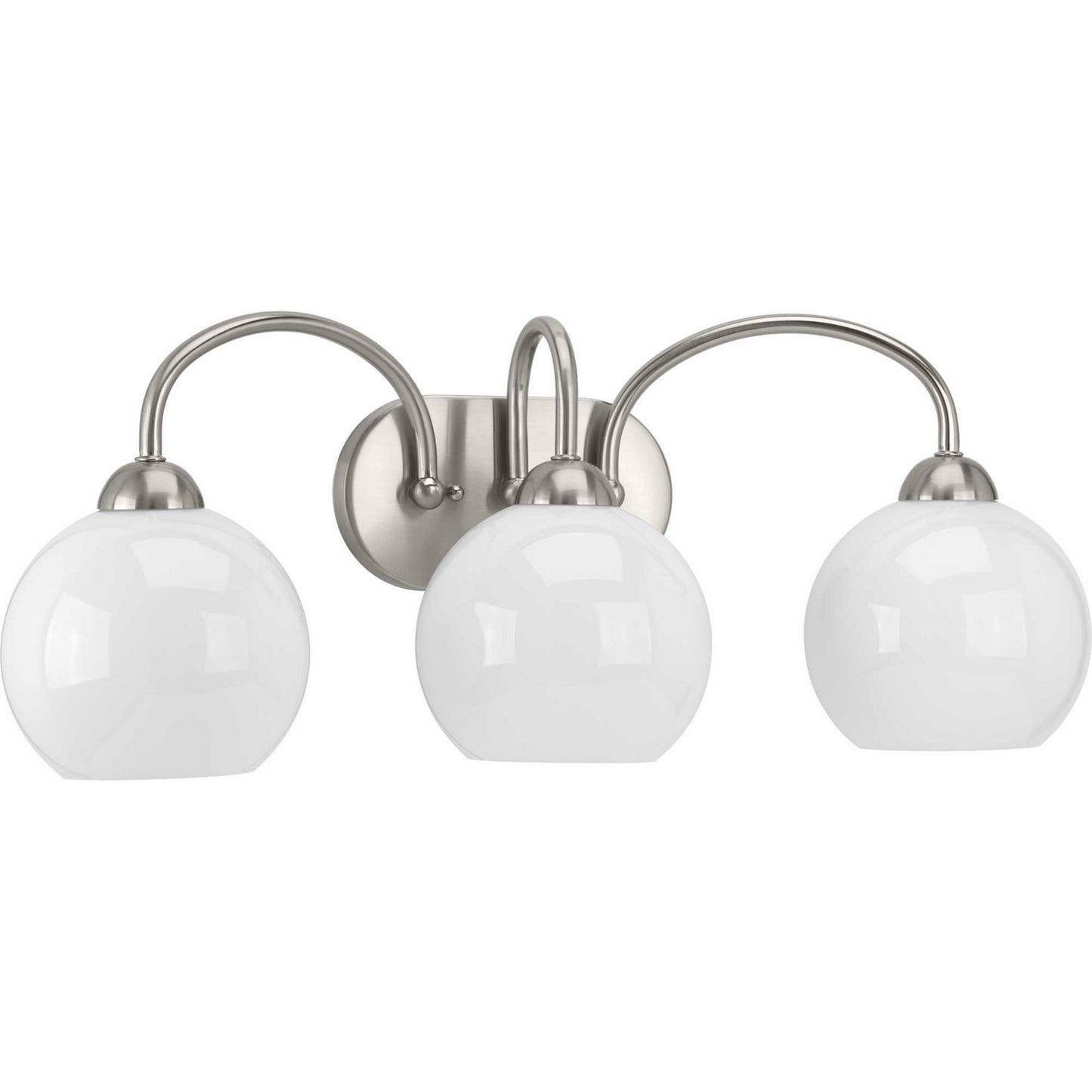 Carisa Three Light Bath in Brushed Nickel