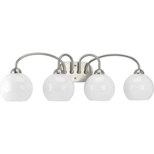 Progress Lighting - P300087-009 - Four Light Bath - Carisa - Brushed Nickel