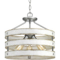 Progress Lighting - P350049-141 - Three Light Semi-Flush Convertible - Gulliver - Galvanized