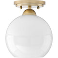 Progress Lighting - P350075-078 - One Light Flush Mount - Carisa - Vintage Gold