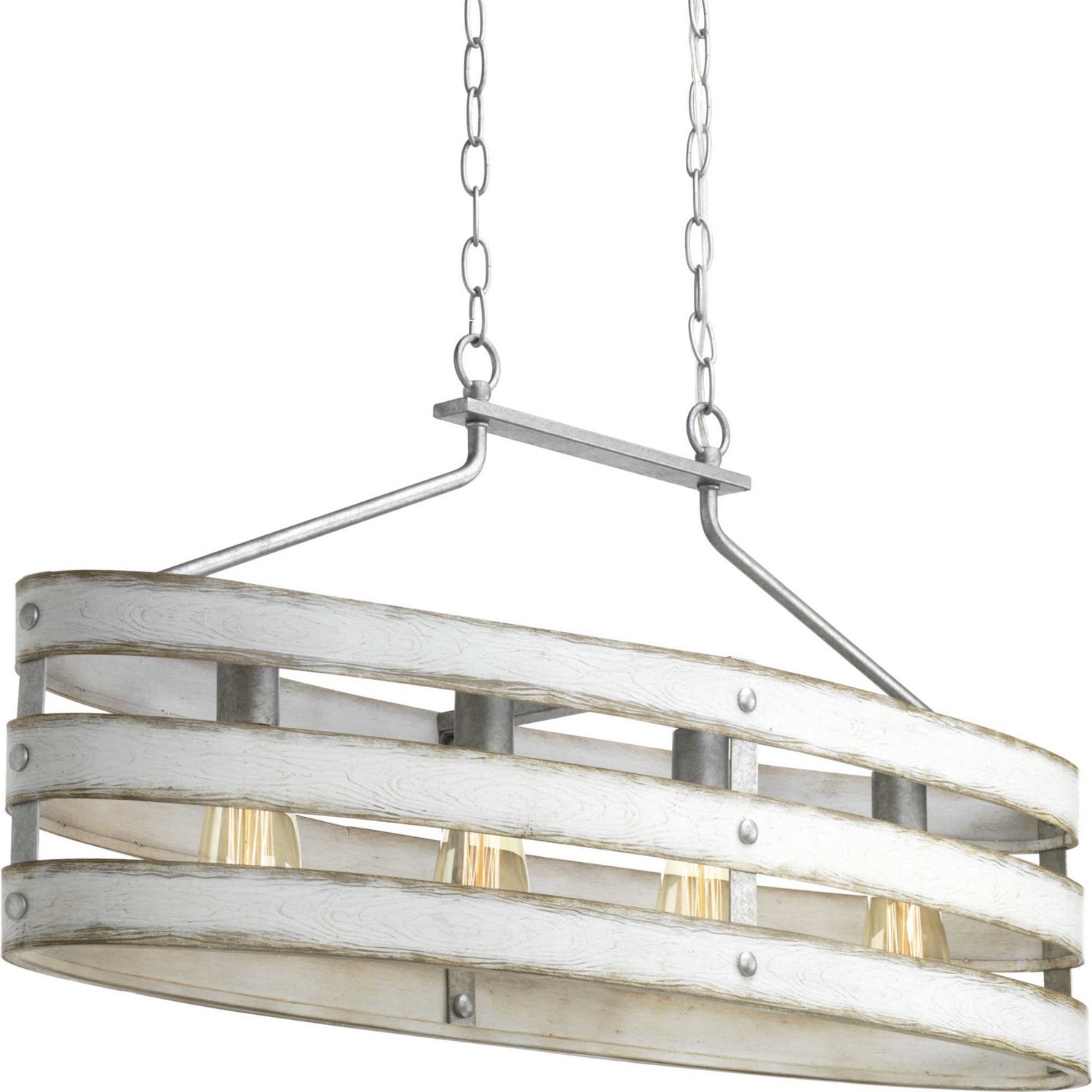 Progress Lighting - P400097-141 - Four Light Island Pendant - Gulliver - Galvanized