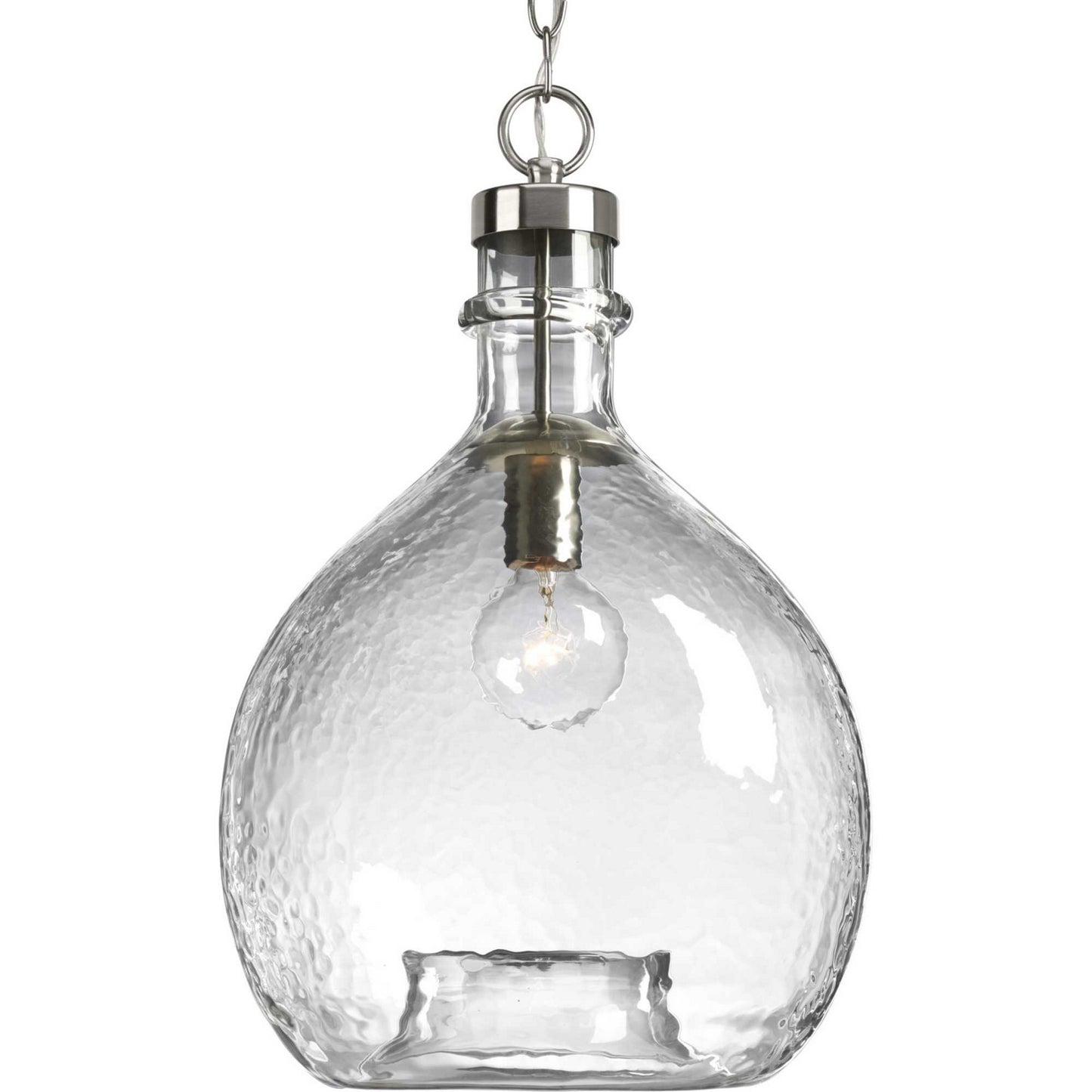 Zin One Light Pendant in Brushed Nickel