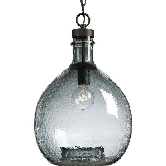 Zin One Light Pendant in Antique Bronze