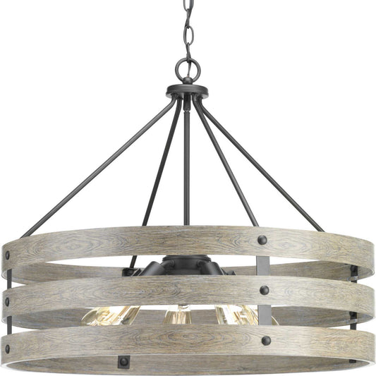 Gulliver Five Light Pendant in Graphite