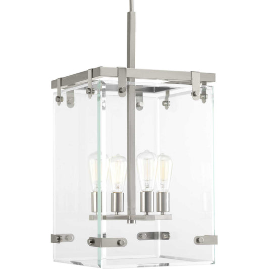 Glayse Four Light Pendant in Brushed Nickel