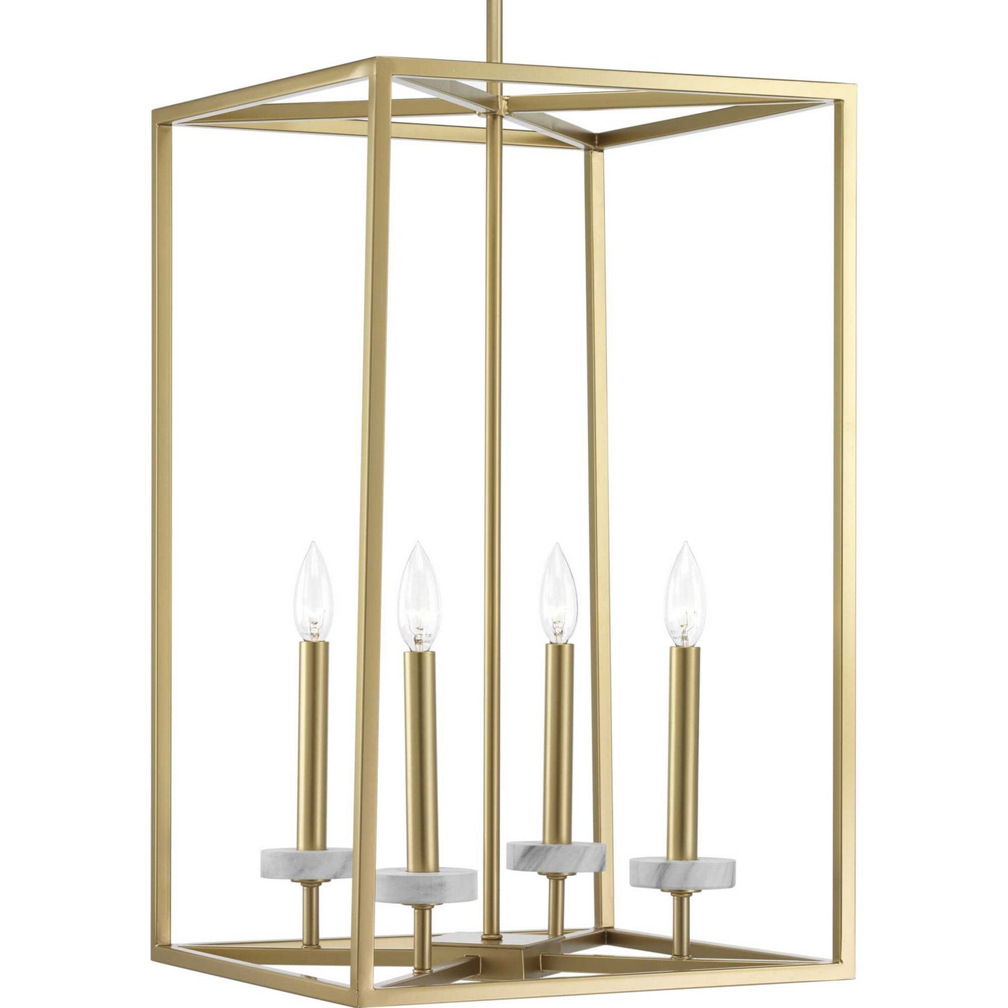 Palacio Four Light Pendant in Vintage Gold