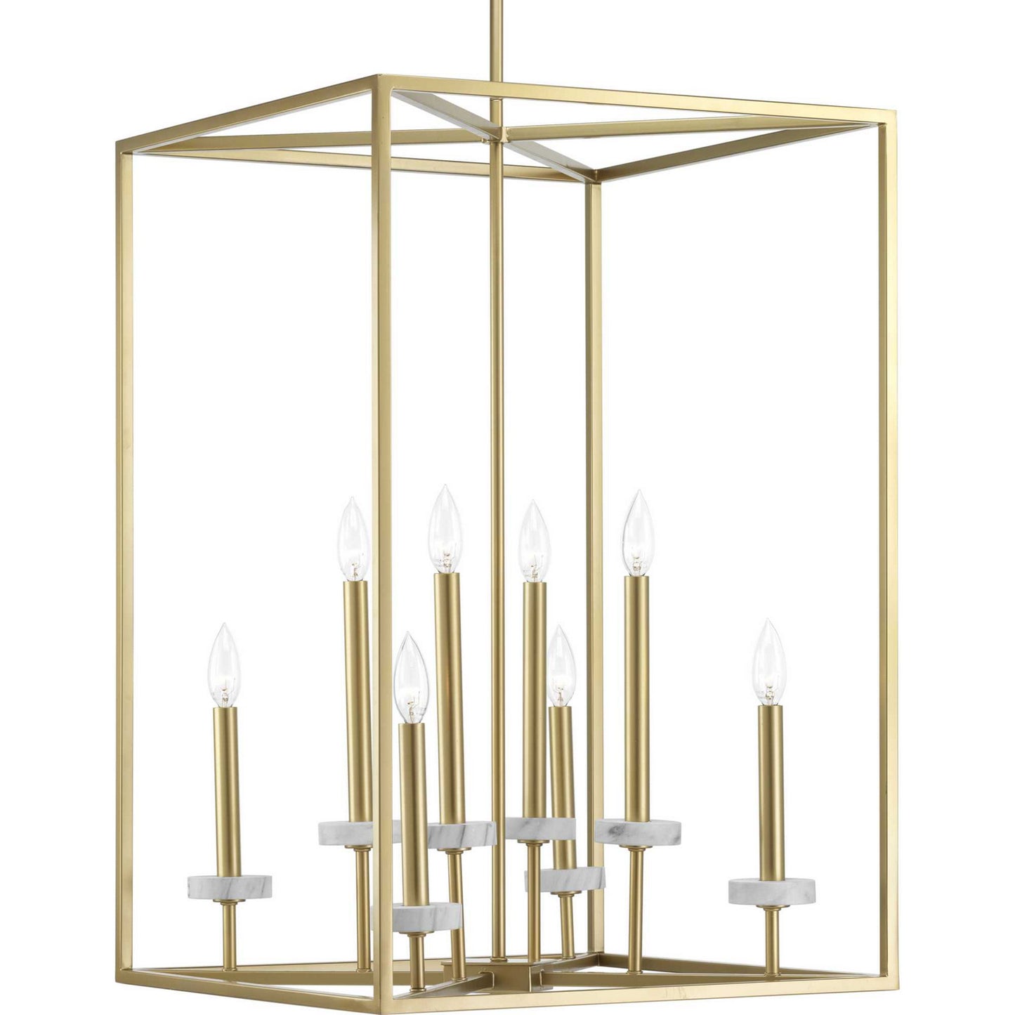 Palacio Eight Light Pendant in Vintage Gold